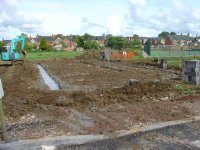 Footings for the pavilion - May 07