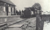 1384 waiting to depart from Hemyock, circa 1905