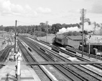 The Hemyock train sets off onto the branch line, Tiverton Junction, 07/09/1961, image � Robert Darlaston, www.robertdarlaston.co.uk