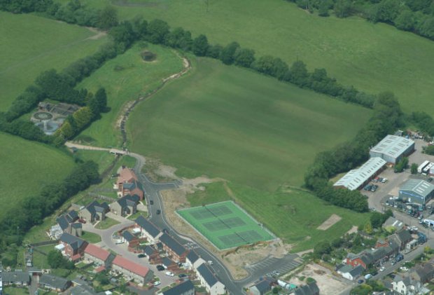 An aerial view, taken by Dave Steel