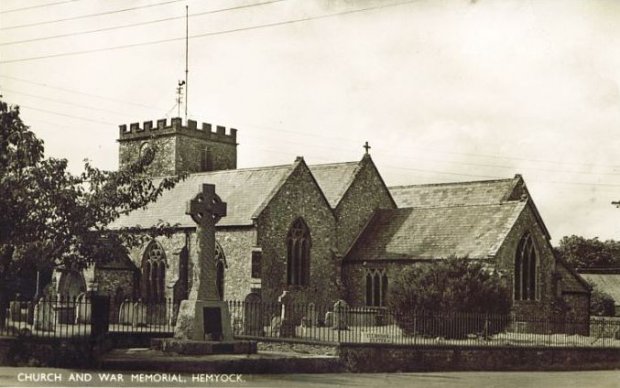An older view of St Mary's, Hemyock
