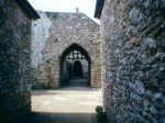 A gatehouse at Hemyock Castle